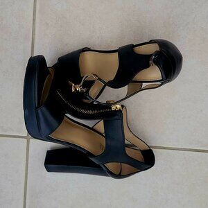 Michael Kors Berkley Leather High Heel Sandal